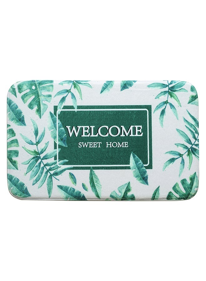 NIBEMINENT Non-Slip Welcome Print Mat Multicolour 2centimeter