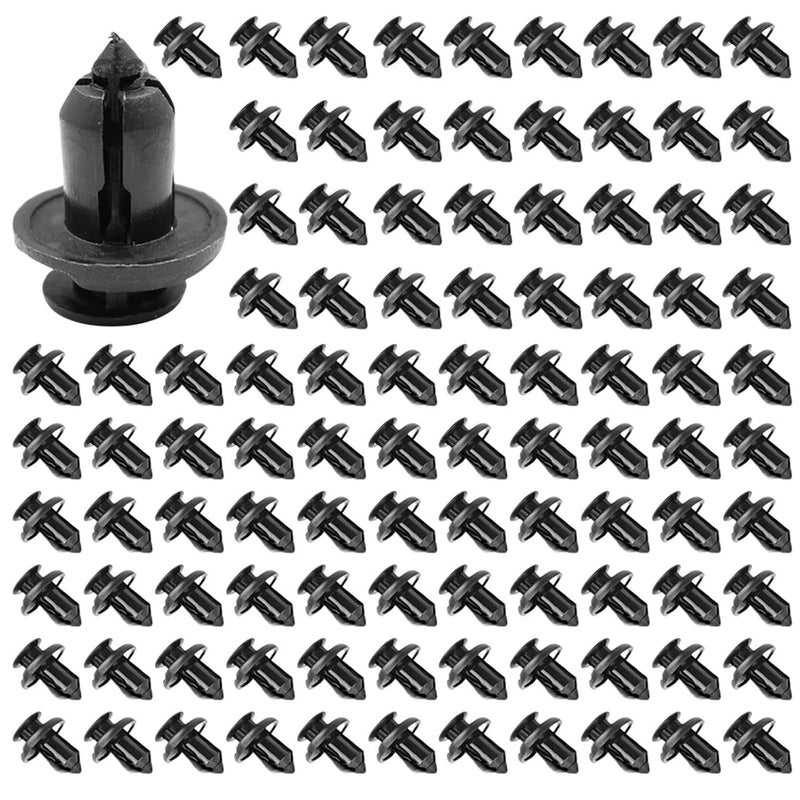 200/400/800pcs Auto Fasteners Rivets Clips Plastic Hood Fender Push 10mm Door Panel Liner Retainer Clip Rivet(400pcs) - Image 1
