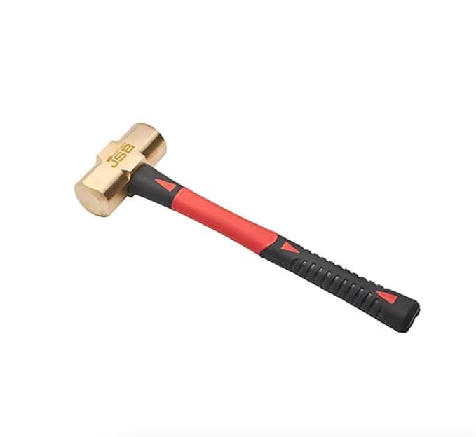 12kg 3lb Brass Sledge Hammer Fibreglass Handle 