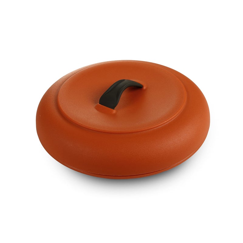 Dexas Durable Microwavable Tortilla Warmer XL Terra Cotta Color Perfect for Warming Tortillas Bread Pancakes Cornbread