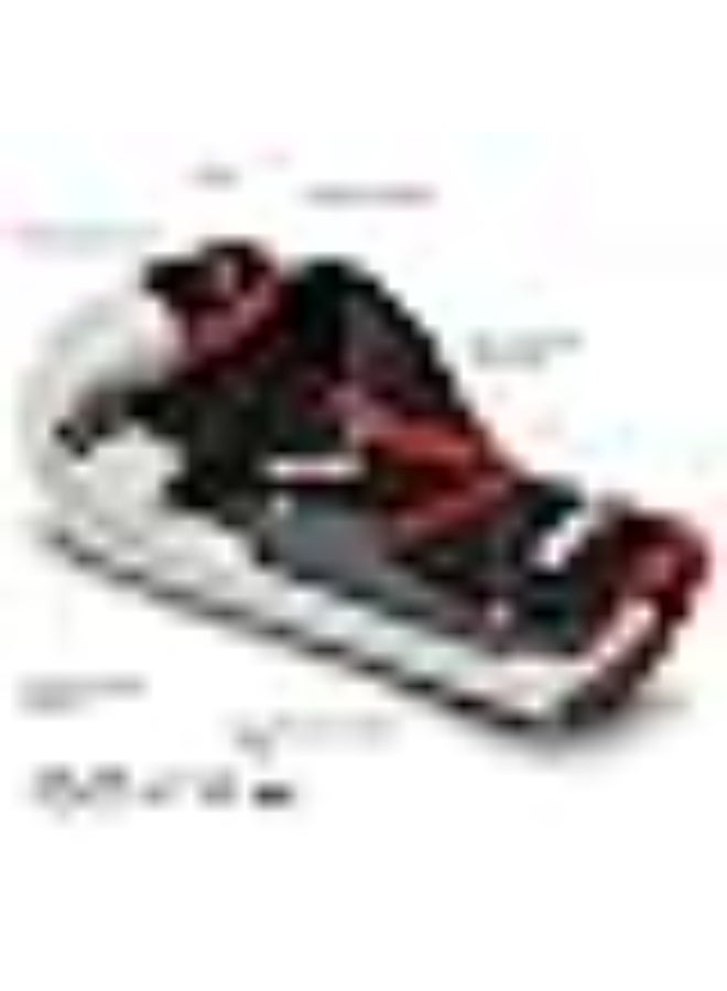 ستاربرو قفازات ملاكمة احترافية - قفازات كرونوس من الجلد الصناعي للملاكمة التايلاندية والكيك بوكسينغ والقتال واللياقة البدنية | 283 جم و340 جم و397 جم و454 جم | أسود وأحمر F55 من ستاربرو - Image 5