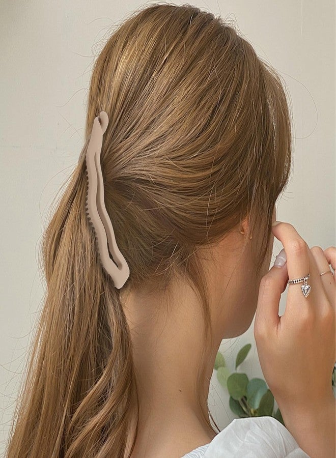 ANBALA 8Pcs Banana Clips For Women Matte Banana Clips for Thick Fine Hair Strong Hold Ponytail & Updos Holder, Medium Hair Claw Clips, 3 Styles - Image 5