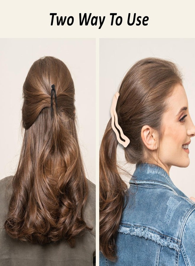 ANBALA 8Pcs Banana Clips For Women Matte Banana Clips for Thick Fine Hair Strong Hold Ponytail & Updos Holder, Medium Hair Claw Clips, 3 Styles - Image 4