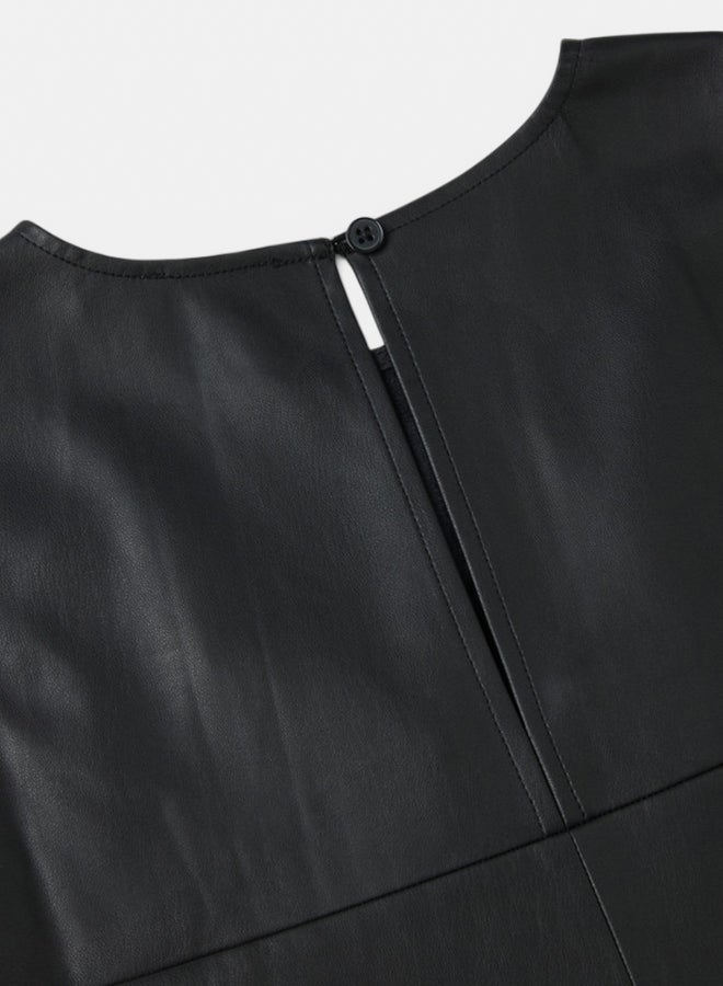 بينيتون فستان بنات من جلد صناعي - Image 3