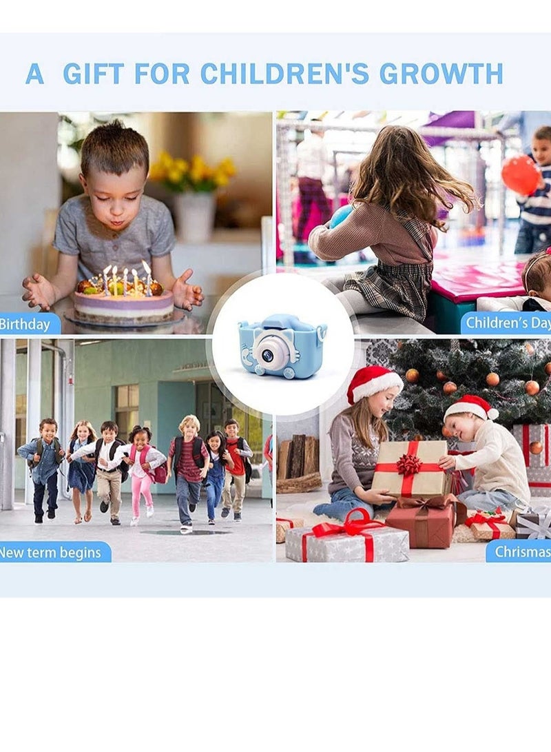 ELTRAZONE Kids Toy Digital Camera, 2021 Upgrade 1080P Dual Camera 2.0 Inches Screen 20MP HD Video Camcorder with [ 32 GB Memory Card ] Gifts for Child Boys Girls, Best Birthday Gift Games Toy (Blue - Image 3