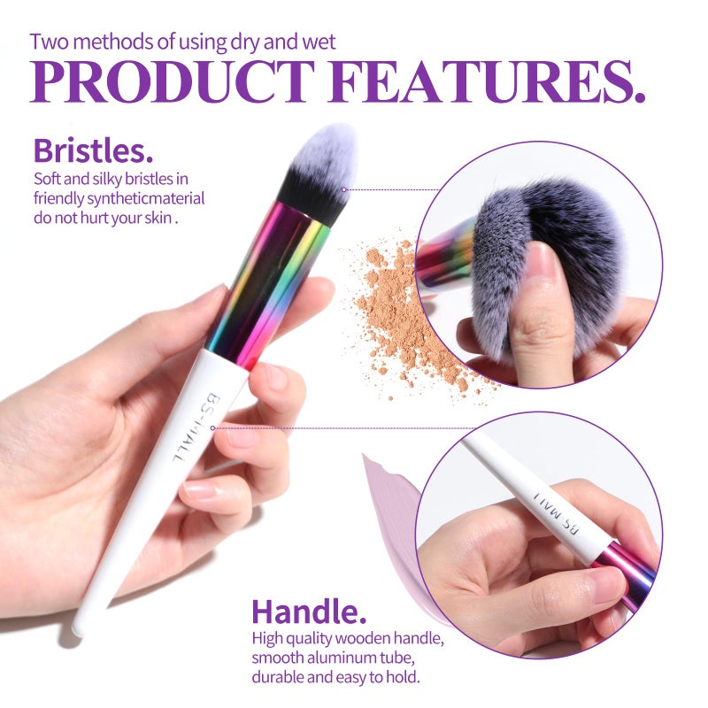 BS Mall BS-MALL Makeup Brushes Makeup Tools Kit Premium Synthetic Powder Foundation Contour Concealers Lip Brushes Set 18 Pcs - Image 3