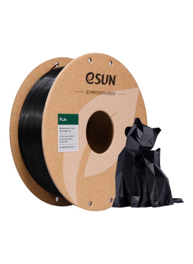 إي صن Esun Pla + 1.75mm أسود طابعة ثلاثية الأبعاد خيوط مقاومة للكسر بسلاسة 1 كجم بكرة - Image 1