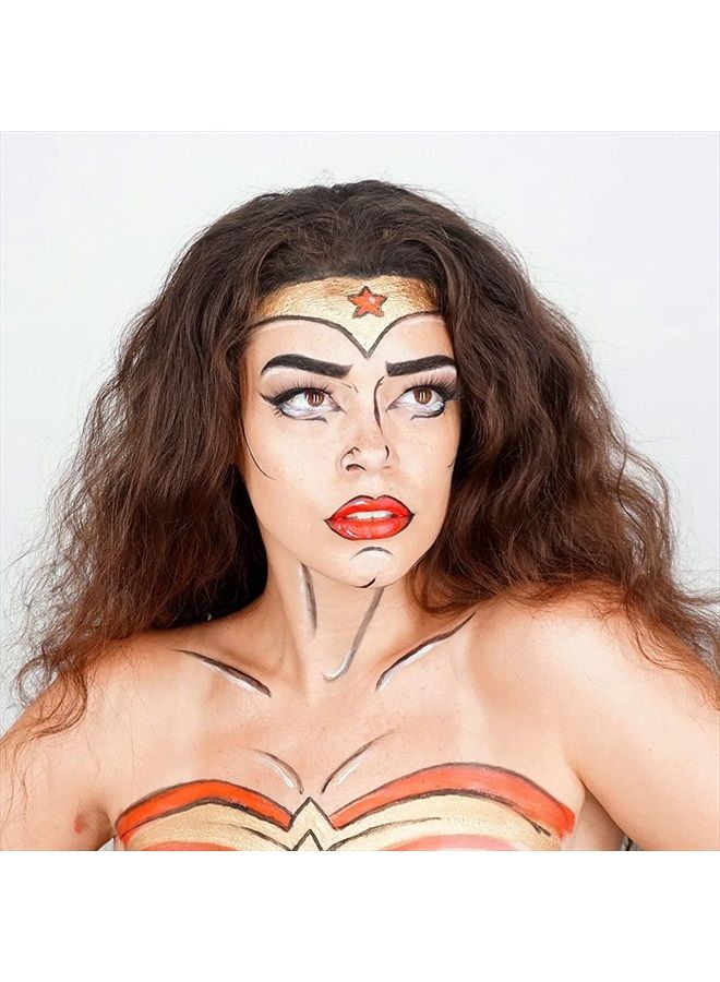 mehron Makeup Fantasy FX Cream Makeup | Water Based Halloween Makeup | Gold Face Paint & Body Paint For Adults 1 fl oz (30ml) (Gold) - Image 5