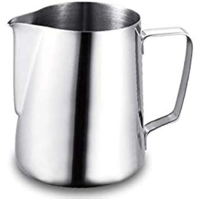 Unity Milk Frothing Pitcher Stainless Steel Latte Art Creamer Cup Silver For Espresso MachinesMirror Finished 12 Oz 350 Ml - Image 1