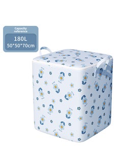 Large Fabric Storage Bag for BeddingsBlue Flower-180L [50*50 * 70cm]] Blue Flower-180L [50*50 * 70cm]]