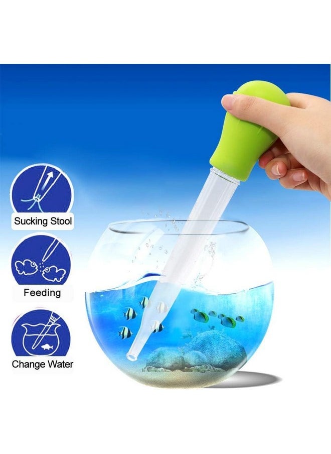 VAYINATO - 45 Ml Green Aquarium Fish Tank Water Changer Water Droppler For Cleaning Fish Tank Waste Remover And Fish Feeding Suits For Small Aquarium And Bowl By Petzlifeworld - Image 1