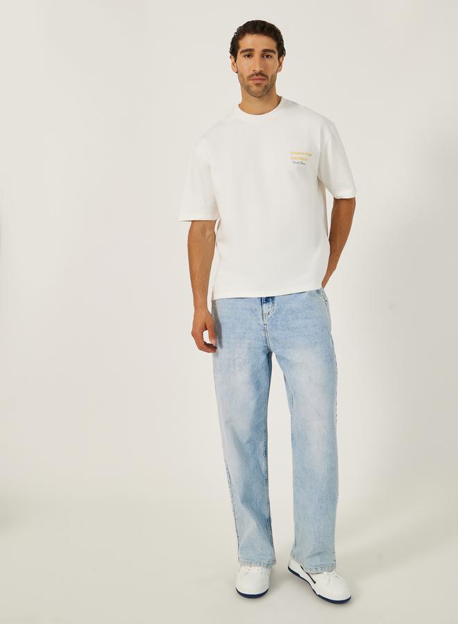 Styli Tapestry Graphic Print Oversized T-Shirt - Image 3