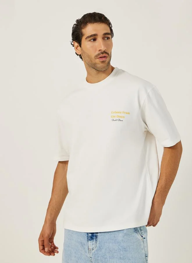 Styli Tapestry Graphic Print Oversized T-Shirt