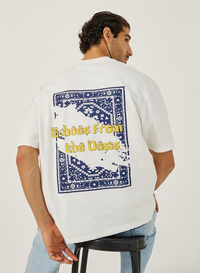 Styli Tapestry Graphic Print Oversized T-Shirt - Image 2