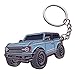 SINLAKUA for Bronco Keychain 4 door key chain Fob Cover Cool Mods Key Chain Sport Accessories compatible with Ford Bronco 2021 2022 2023Cactus Gray - Image 2