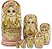 Winterworm Cutie Handmade Wooden Traditional Russian Girl in Moscow Kremlin Traditional Russian Nesting Dolls Matryoshka Dolls Set 7 Pieces for Kids Toy Home Decoration - Image 3