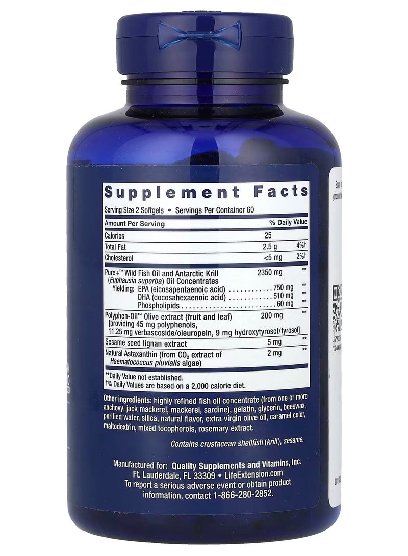 Life Extension, Super Omega-3 Plus, 120 Softgels - Image 2