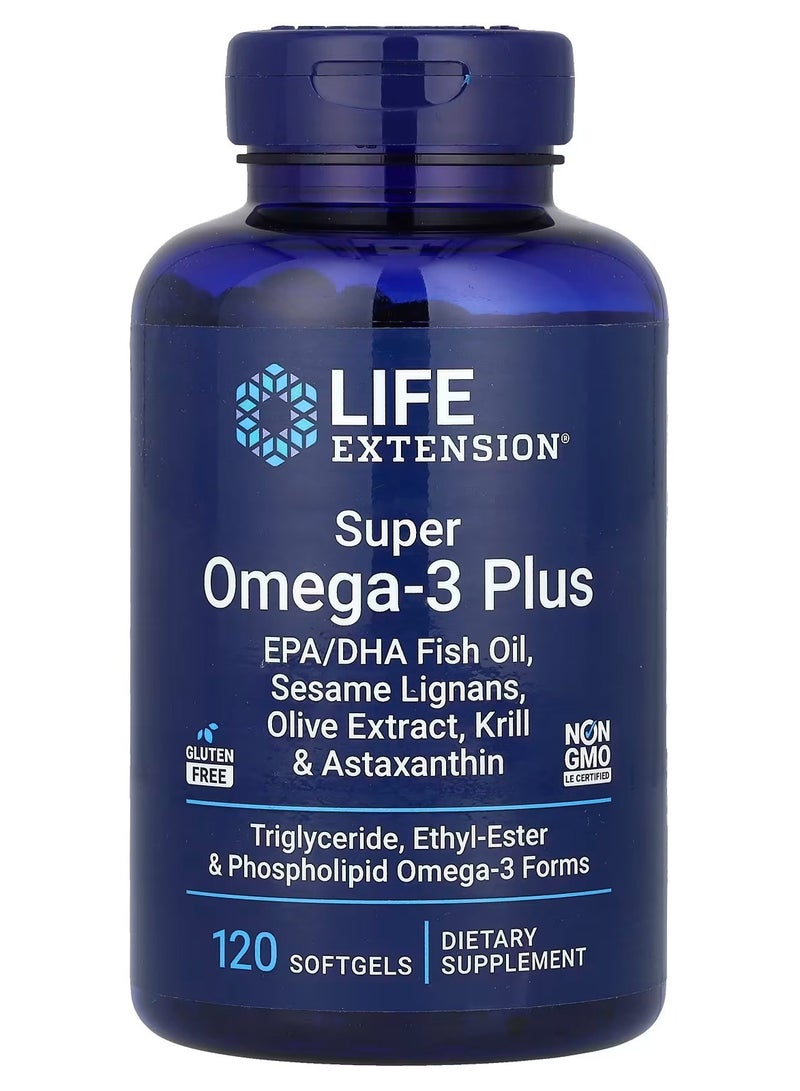Life Extension, Super Omega-3 Plus, 120 Softgels - Image 1