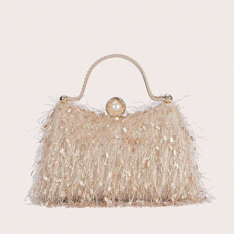 New Popular Tassel Versatile Bag Women'S Bag New Versatile Crossbody Shoulder Bag Wedding Bag Clutch Bag - Image 3