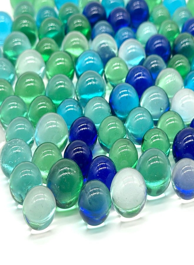 Lagincig 100Pcs Glass Marbles Set 5 Color Mix 14mm & 16mm Sizes for Marble Bounce Game DIY Decoration - Image 1