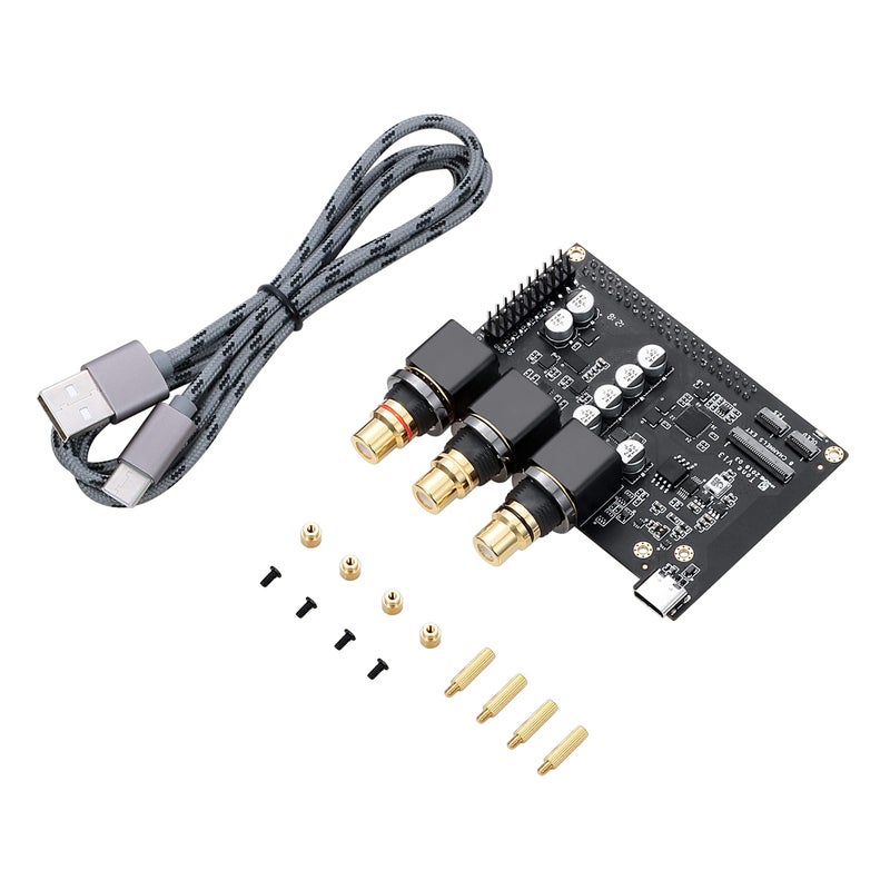 Khadas Tone Board High Resolution Audio Board VIMs, Compatible(Generic Edition) for Desktop PCs/Laptop PCs/Edge, Raspberry PIS and Other SBCs/All Other Devices via Included USB-C to USB-A 2.0 Cable - Image 3