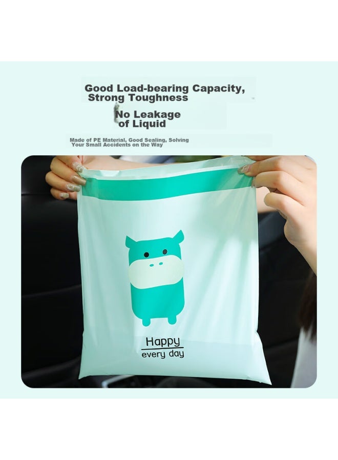 NOLANSEND Nuolansendi Car Trash Bags, Colorful, 24*27cm, 120 Pieces, Hanging Style, No-trace Adhesive, Thickened Garbage Bags For Vehicles - Image 2