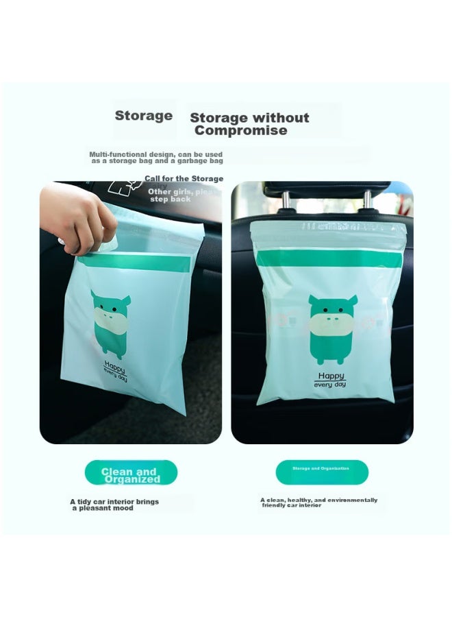 NOLANSEND Nuolansendi Car Trash Bags, Colorful, 24*27cm, 120 Pieces, Hanging Style, No-trace Adhesive, Thickened Garbage Bags For Vehicles - Image 1