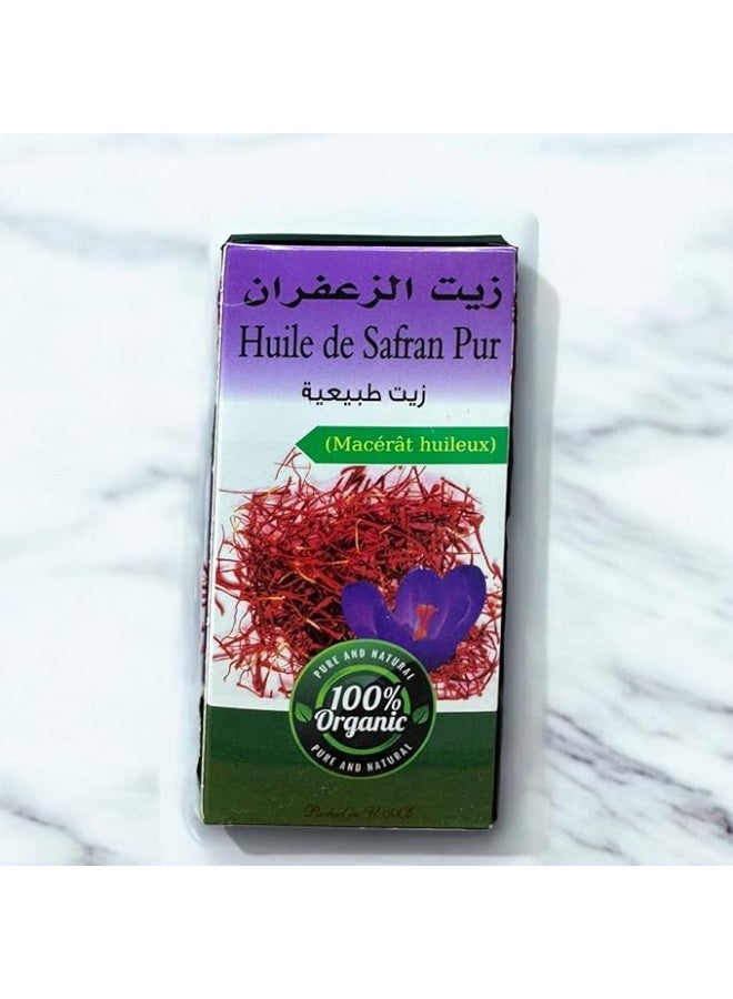 Organic Pure Saffron Oil, 100% Organic Natural Oil, Best for Hair and Skin Care, 125ml