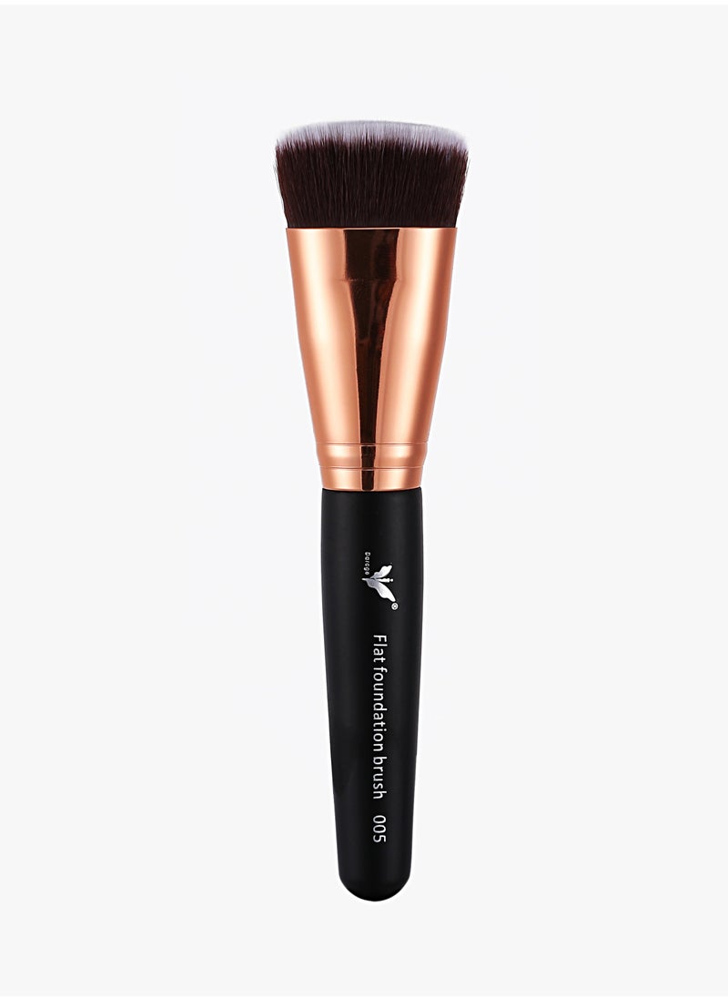 daroge Professional Flat Foundation Makeup Brush Black/Rose Gold  - Image 1