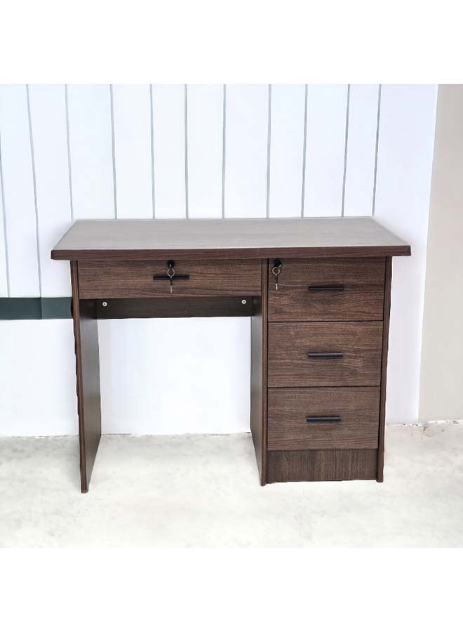 السعادة هوم  مكتب خشب بنى 120×60×75سم - Image 1