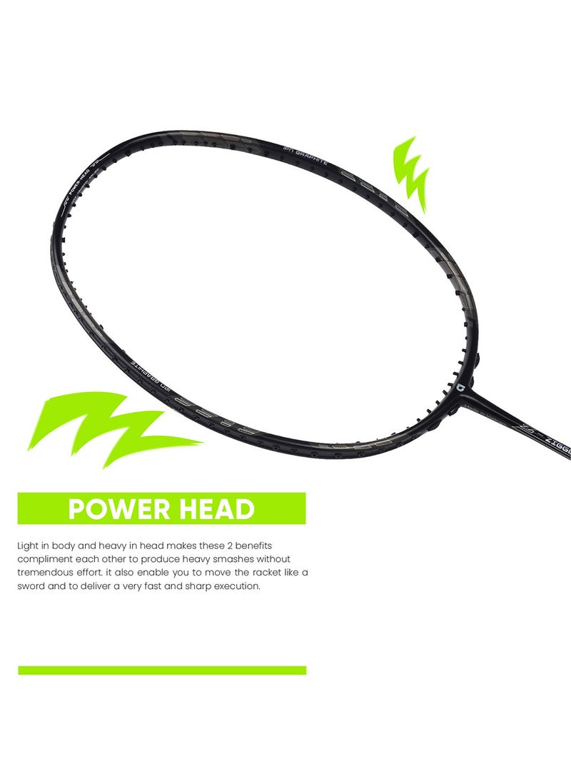 Apacs Z-Ziggler Lite Unstrung Badminton Racket | 33 LBS 6g & 6.2 mm Slim Shaft | 3 3/8 inches Grip Size | Lightweight Design | Includes Full Cover for Protection  - Image 5
