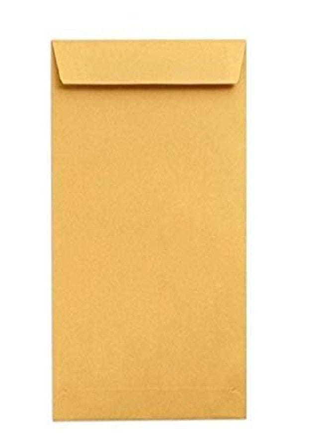 Sehgal Laminated Yellow Paper Cheque Size Envelope Ideal For Home Office Secure mailing | Poly Laminated inside | 11 x 5 inch (Pack of 100) - Image 1