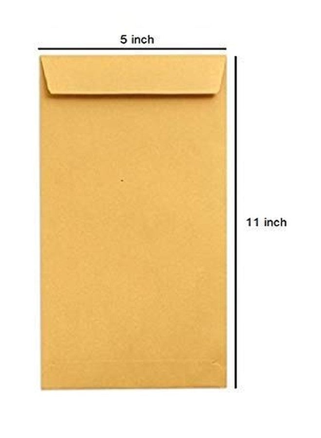 Sehgal Laminated Yellow Paper Cheque Size Envelope Ideal For Home Office Secure mailing | Poly Laminated inside | 11 x 5 inch (Pack of 100) - Image 2
