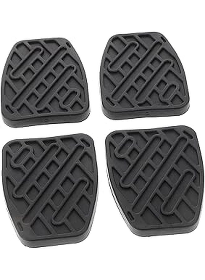 Anti Slip Rubber Brake Clutch Pedal Pads Set Of 4 Easy Install Car Interior Accessory - Image 1