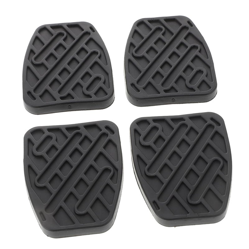 Anti Slip Rubber Brake Clutch Pedal Pads Set Of 4 Easy Install Car Interior Accessory - Image 2