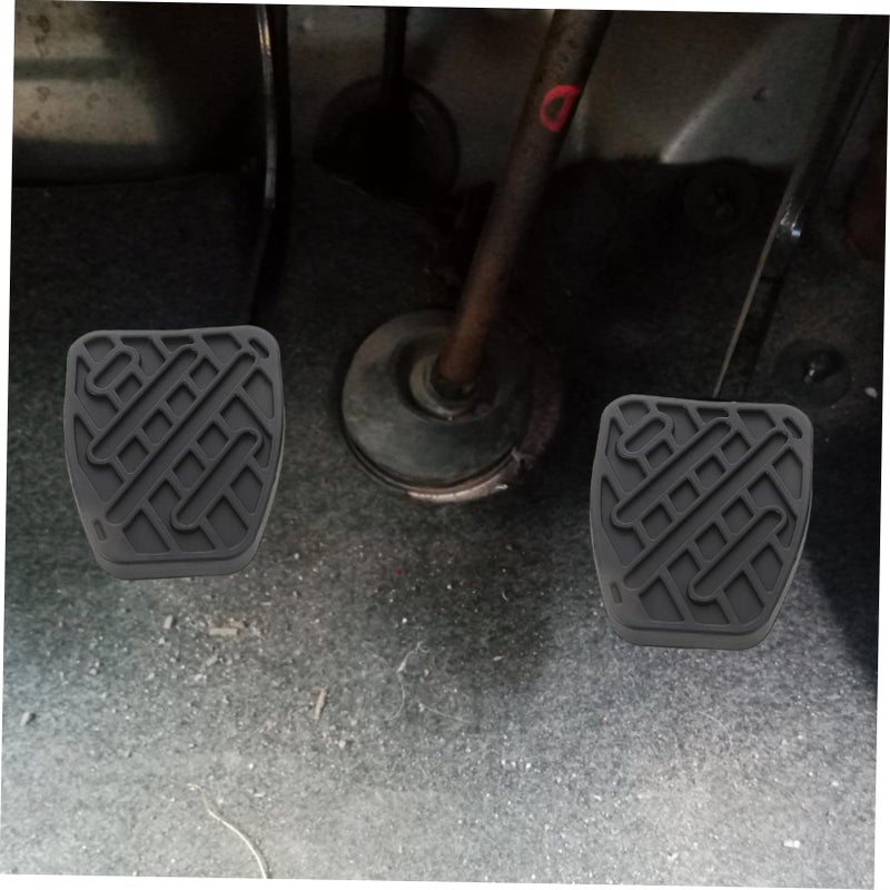 Anti Slip Rubber Brake Clutch Pedal Pads Set Of 4 Easy Install Car Interior Accessory - Image 5