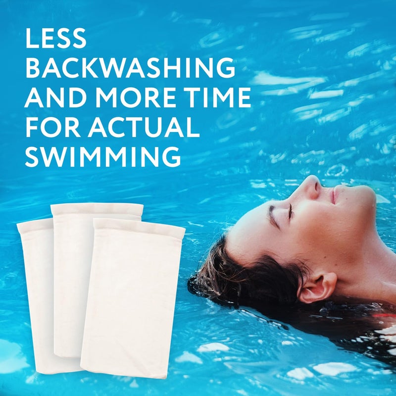 IMPRESA IMPRESA 10-Pack of Pool Skimmer Socks Reusable - Excellent Savers for Filters, Baskets, and Skimmers - The Ideal Sock/Net/Saver to Protect Your Inground or Above Ground Pool, Debris Leaves Catcher  - Image 4