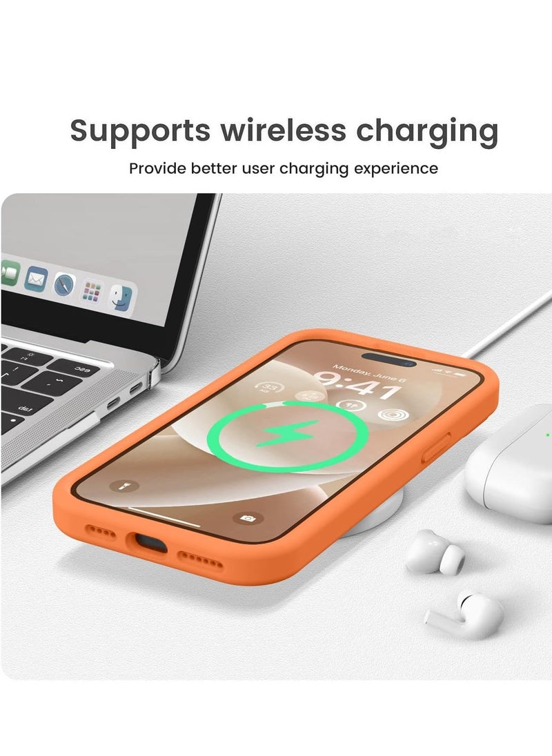 Raxoom ELTRAZONE Premium Silicone Case for iPhone 15 Pro - Upgraded Protection, Camera Guard, Soft Microfiber Lining, Lightweight and Smooth