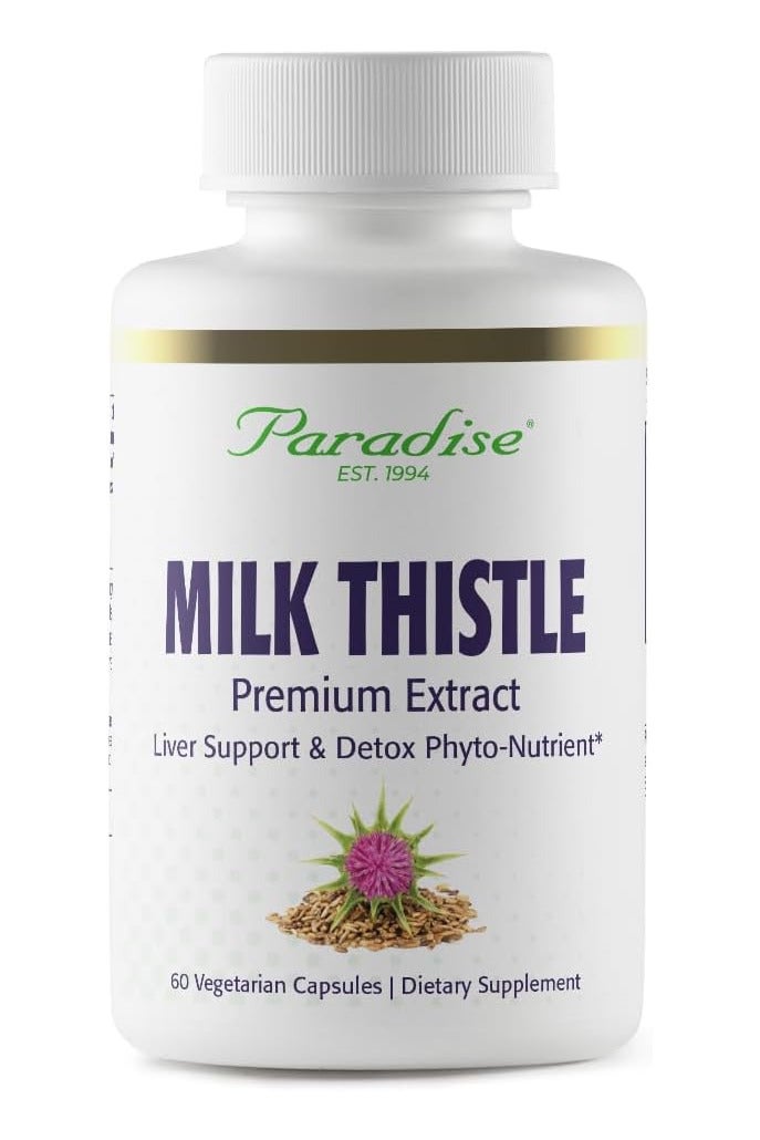 بارادايس هيربس مكمل غذائي خلاصة الشويكة اللبنية ، 60 كبسولة نباتية (250 ملجم لكل كبسولة) - Image 1