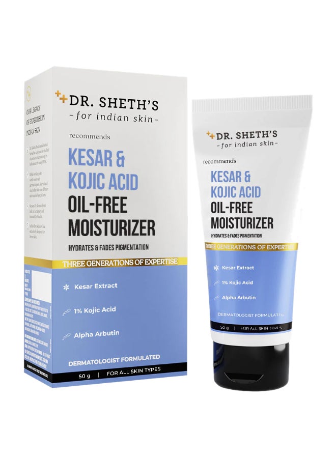 Dr. Sheth's Kesar & Kojic Acid Oil-Free Moisturizer-50g - Image 1