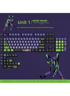 Generic Pudding Four-sided Transparent Color Sublimation Small Full Set Of Key Caps Customized Mechanical Keyboard Transparent Kulomi Key Caps-Color:Pudding-four-sided Transparent-initial Number Machine-boxed 122 Key  - Image 1