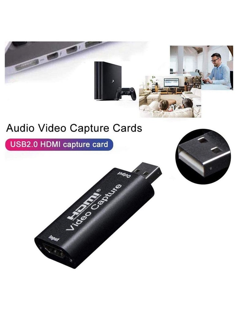 Excefore Portable Audio Video Capture Cards HDMI to USB 2.0 1080P 4K Record Via DSLR Camcorder Action Cam for High Definition Acquisition, Live Broadcasting - Image 5