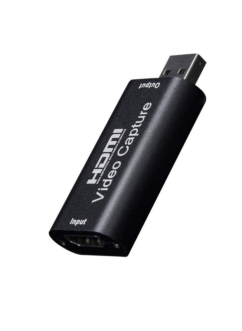 Excefore Portable Audio Video Capture Cards HDMI to USB 2.0 1080P 4K Record Via DSLR Camcorder Action Cam for High Definition Acquisition, Live Broadcasting - Image 1