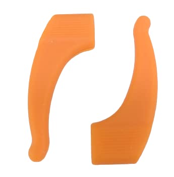 Sunshades 1 pair Soft Anti Slip Corrosion Resistant Durable Ear Hook Lock Tip Holder for Eyewear Eyeglasses Sunglasses (Orange) - Image 1