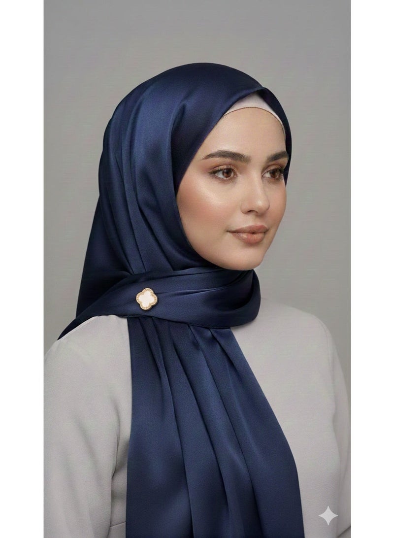 2-Piece Multi-Purpose Magnetic Hijab Pins for Women - No-Snag Scarf Clasp, Safety Brooch for Shawls and Clothing - Strong Magnet Buttons (Black/White) - Image 5