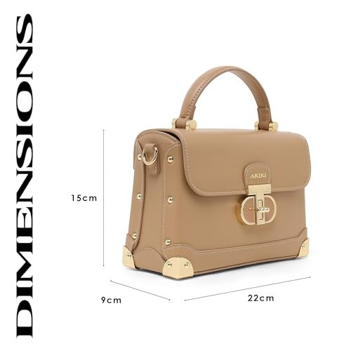 Akiki London Women's Westminster Satchel Handbag | Satchel Bag for Work | Ladies purse | Stylish Shoulder Bag | Gift For Women - Image 3