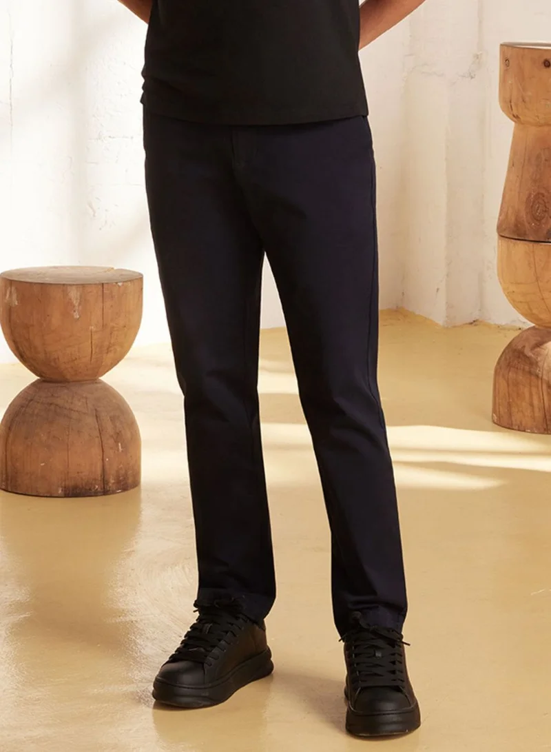 GIORDANO Men's Stretch Twill Khaki Pants