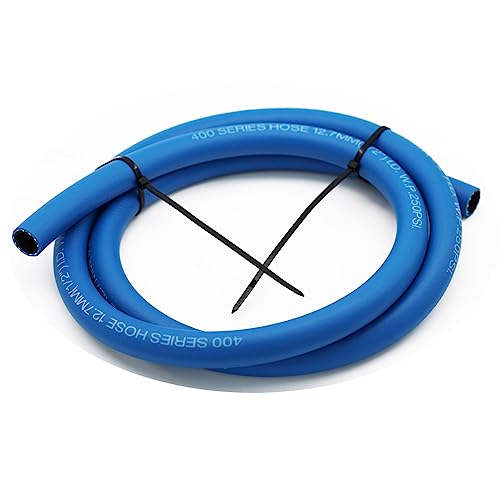 KRD PERFORMANCE Blue 12 AN NBR Push on Hose Fuel Line Compatible with Fuel System E85 E10 Oils Ethanol Lubricants and Coolant 2 feet AN12 34 ID - Image 3