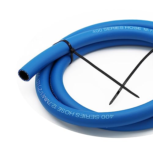 KRD PERFORMANCE Blue 12 AN NBR Push on Hose Fuel Line Compatible with Fuel System E85 E10 Oils Ethanol Lubricants and Coolant 2 feet AN12 34 ID - Image 1