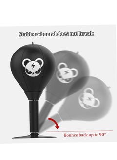Generic Desktop Punching Bag 15.6x7in Stress Buster Heavy Duty Stress Relief Ball Desk Boxing Punch Ball Suction Cup Reflex Strain and Tension Toys Funny Gag Toys for Kids Coworkers and Friends  - Image 2